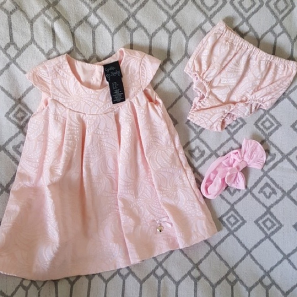Cynthia Rowley Pink baby dress 6-9mos